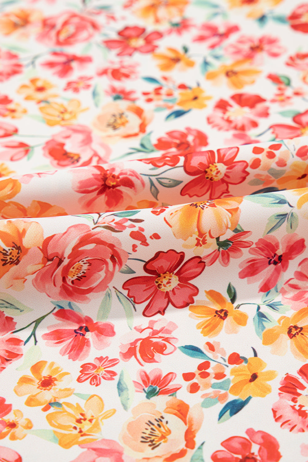 Boho Floral Bandeau Top and High Waist Wide Leg Pants Set