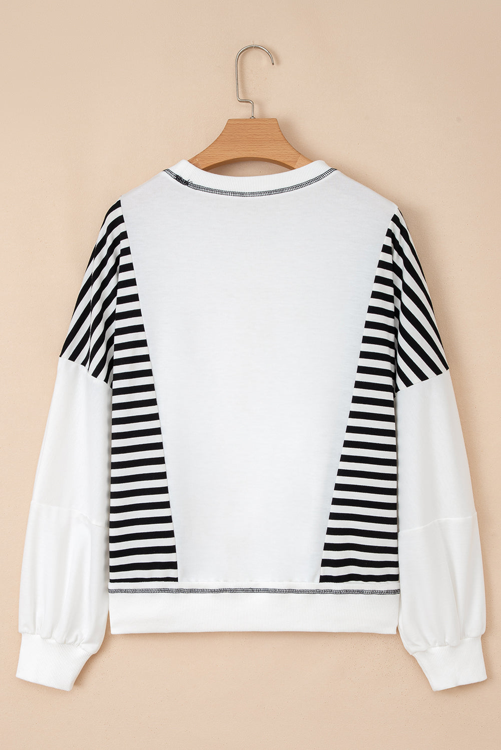Colorblock Patchwork Contrast Stitching Oversize Sweatshirt