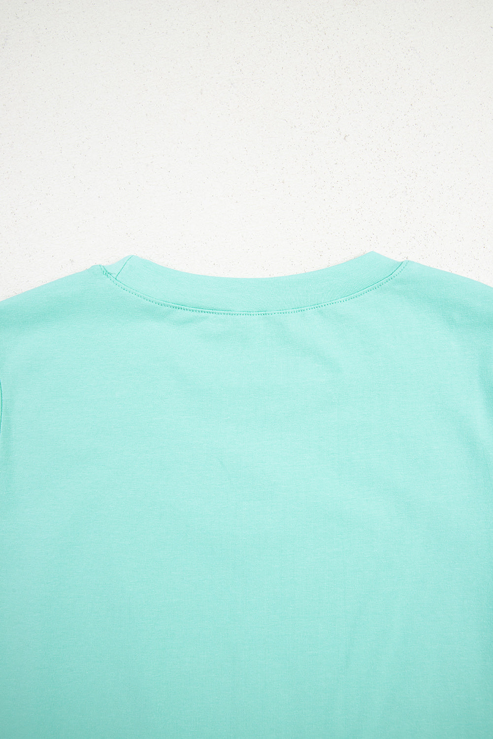 Rhinestone Bow Embellished Round Neck Tee