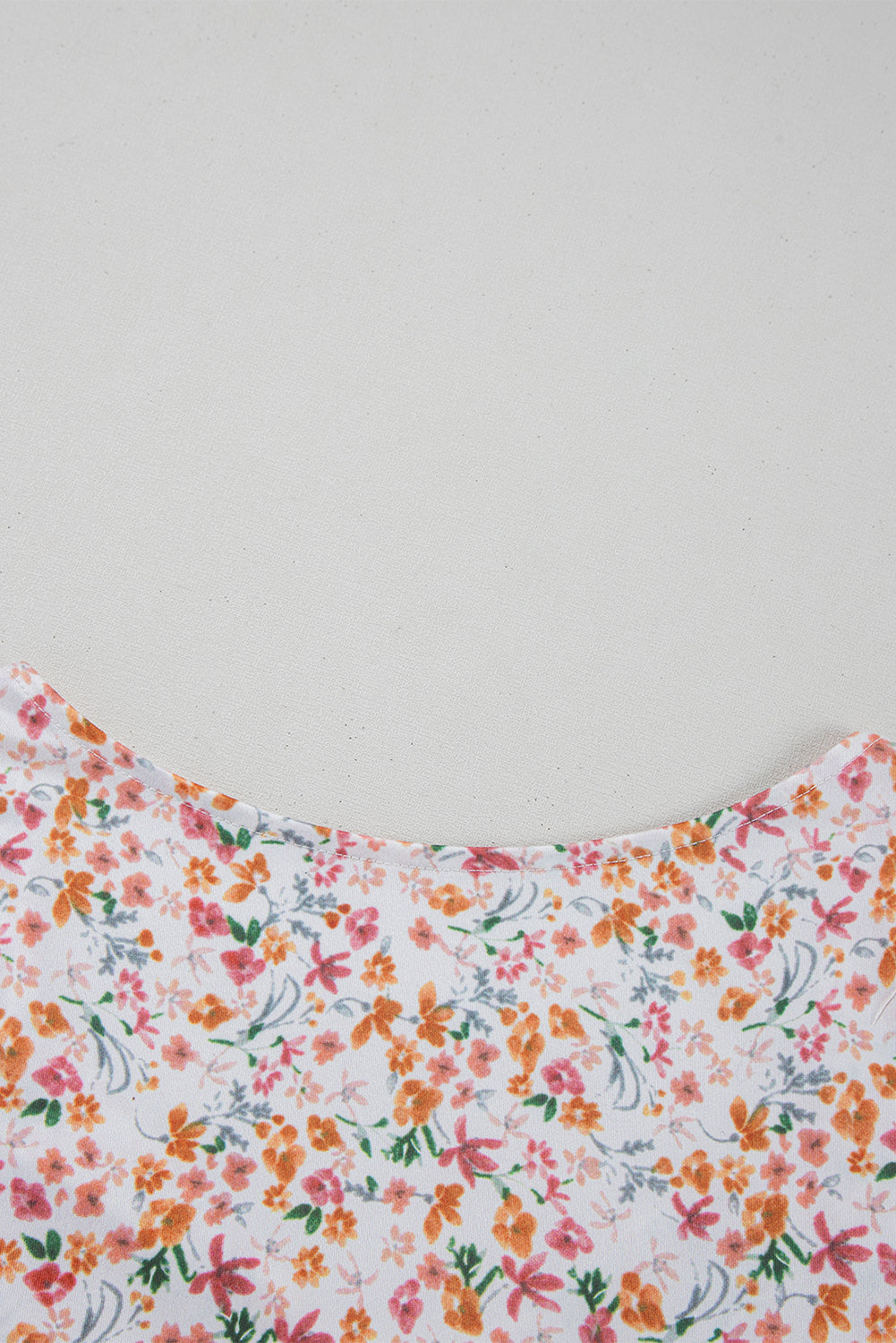 Short Sleeve Floral Ruched Sweetheart Bodysuit