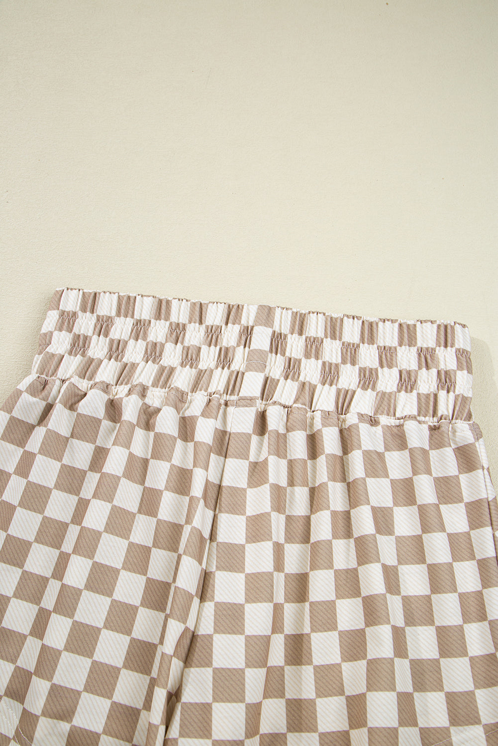 Checkered Long Sleeve Crop Top High Waist Skort 2pcs Set