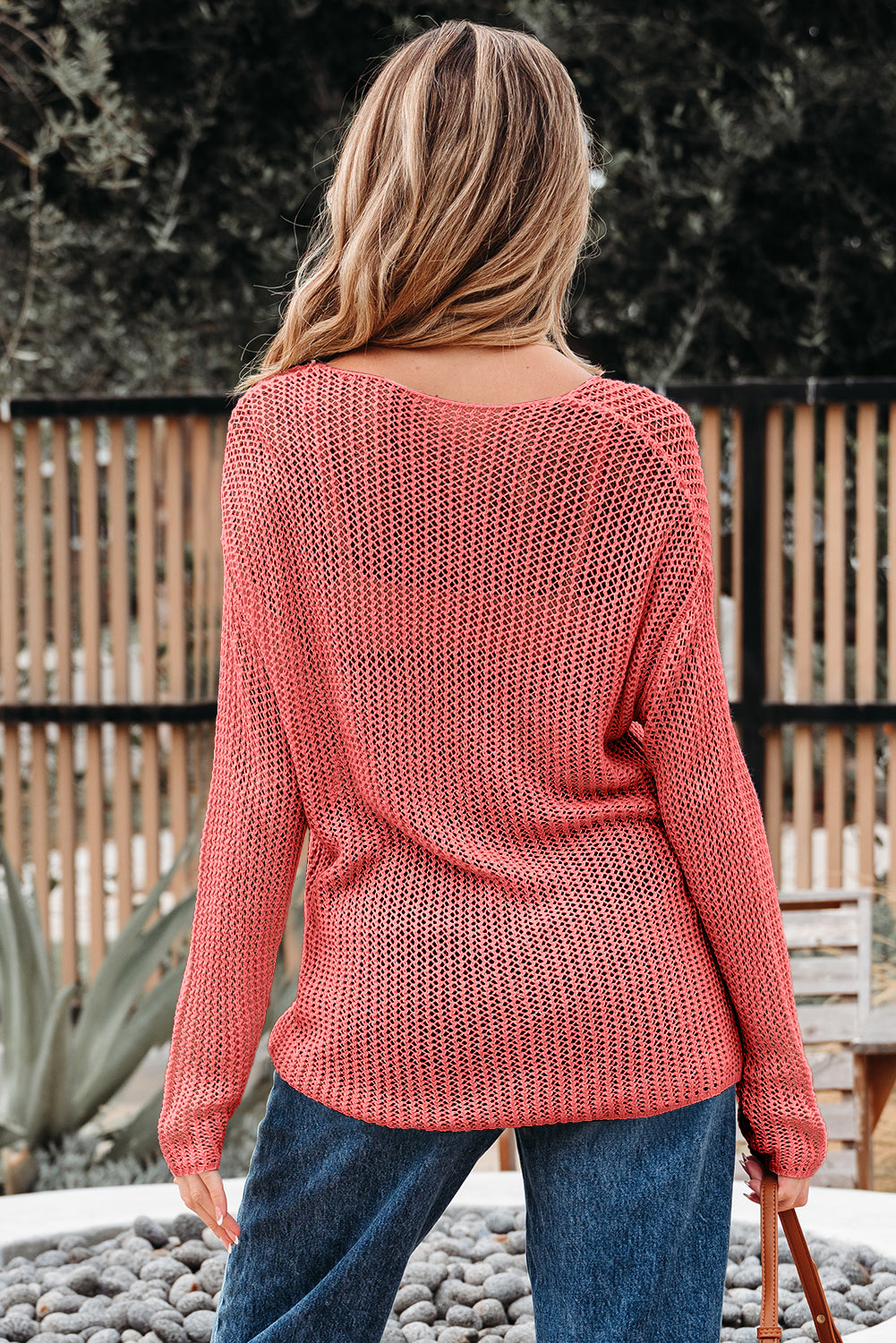 Crochet Hollow-out Jumper Top Sweater