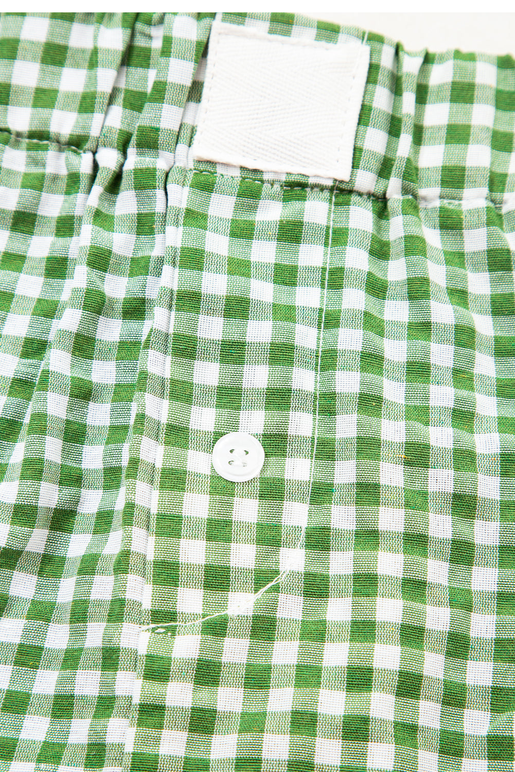 Gingham Printed High Waist Shorts