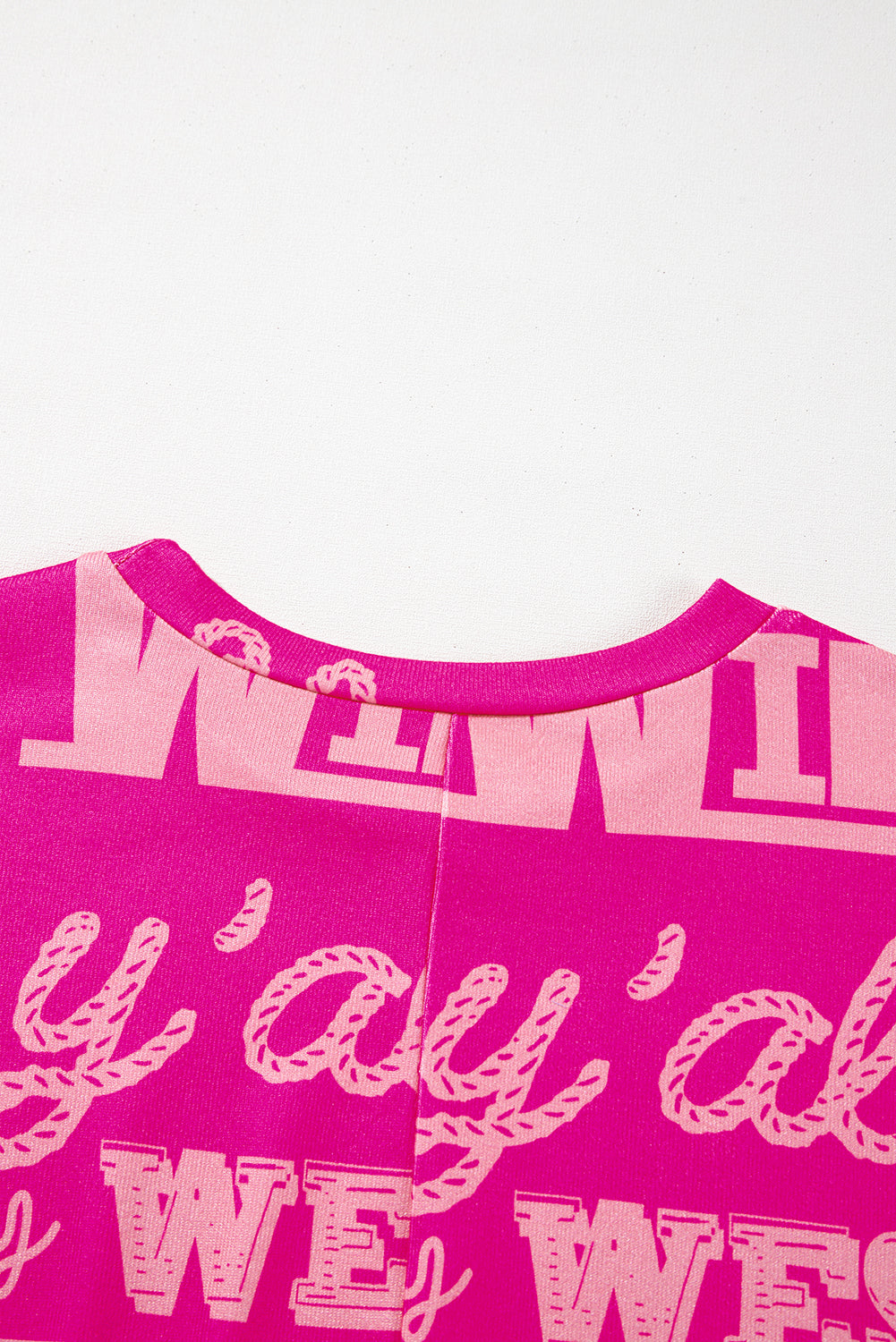 Howdy Cowboy Letter Printed Western Fashion Tee