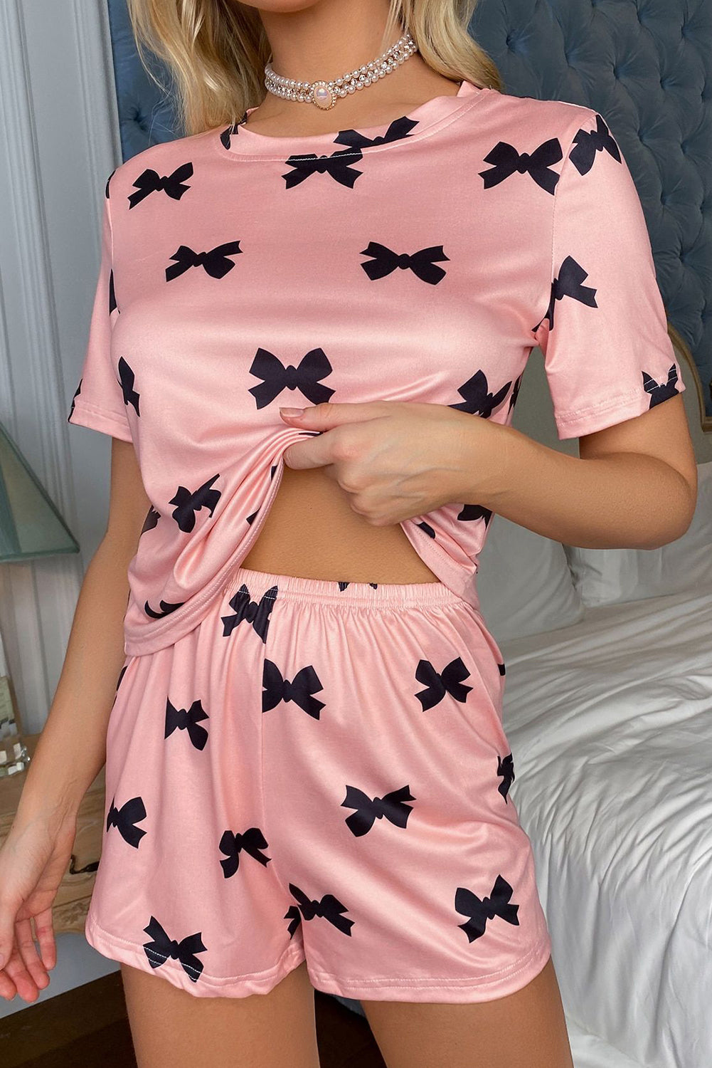 Printed Short 2pcs Lounge Set