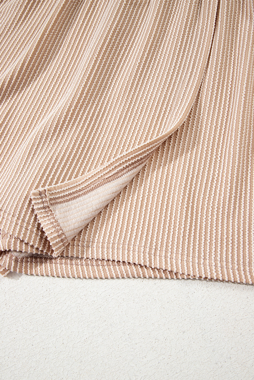 Corded Elastic High Waist Wrap Skort