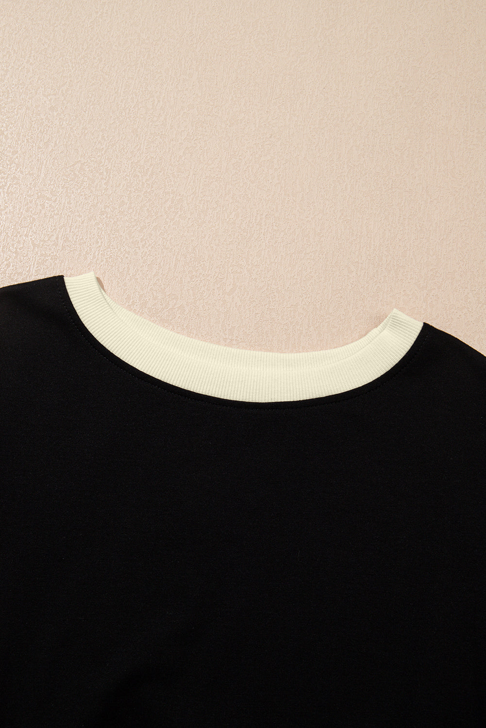 Colorblock Edge Drop Shoulder T Shirt and Skort 2Pcs Set