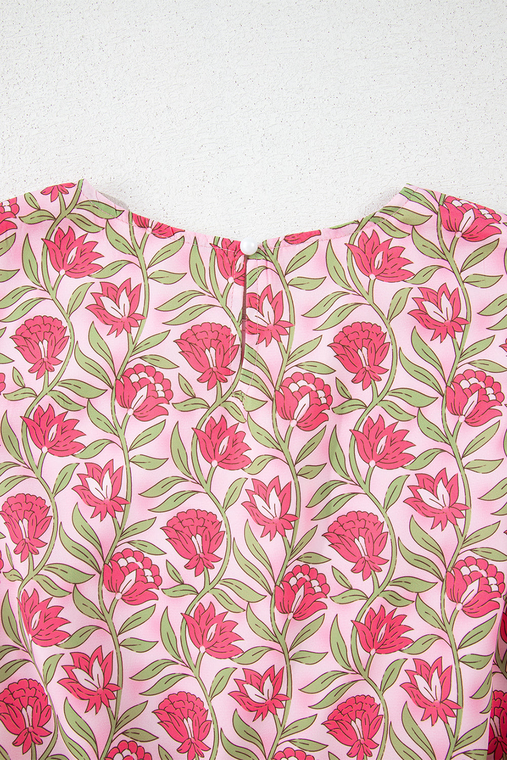 Floral Print Puffy Cropped Tank and Mini Skirt Set