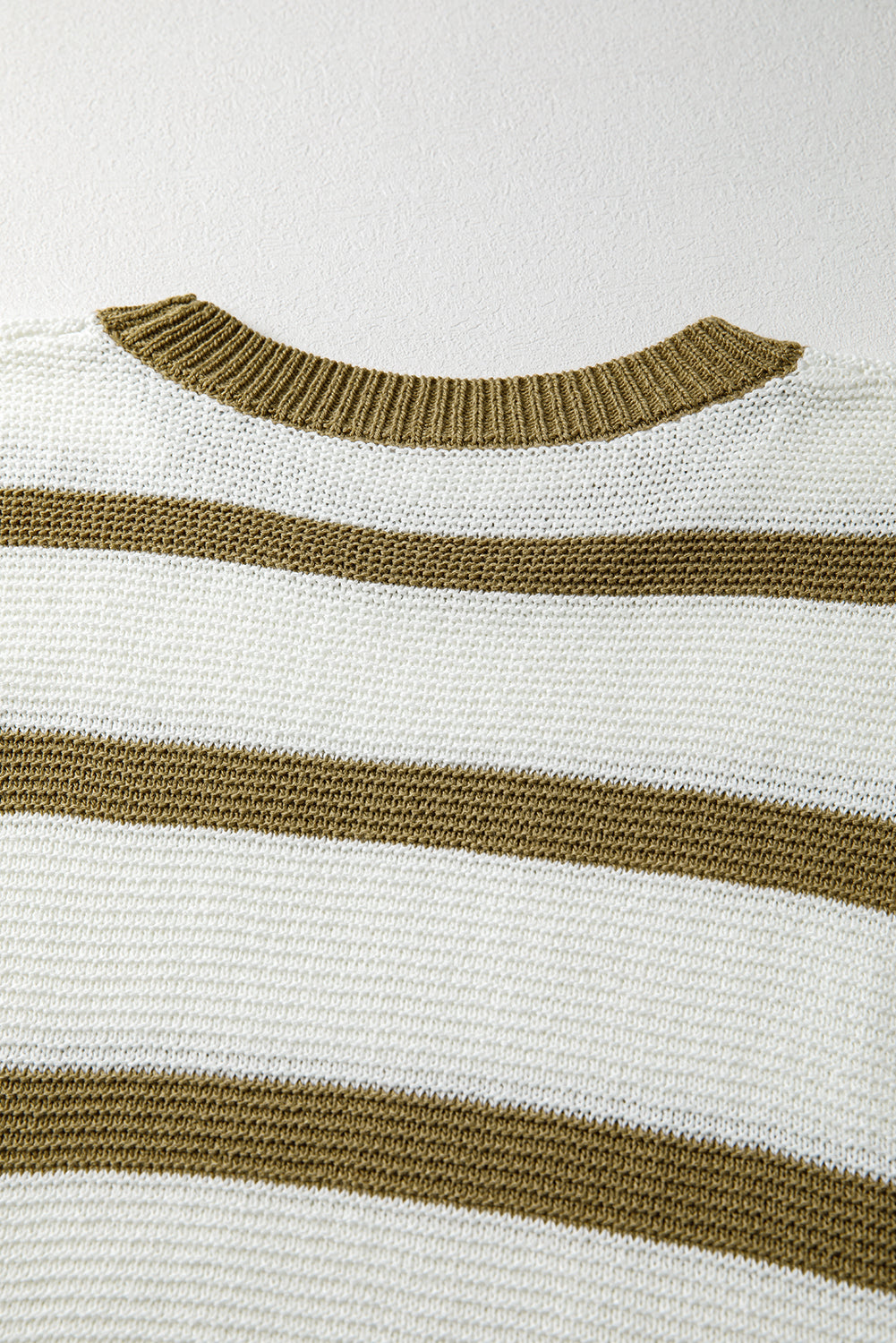 Stripe Tie Open Side Sweater Knitted Top