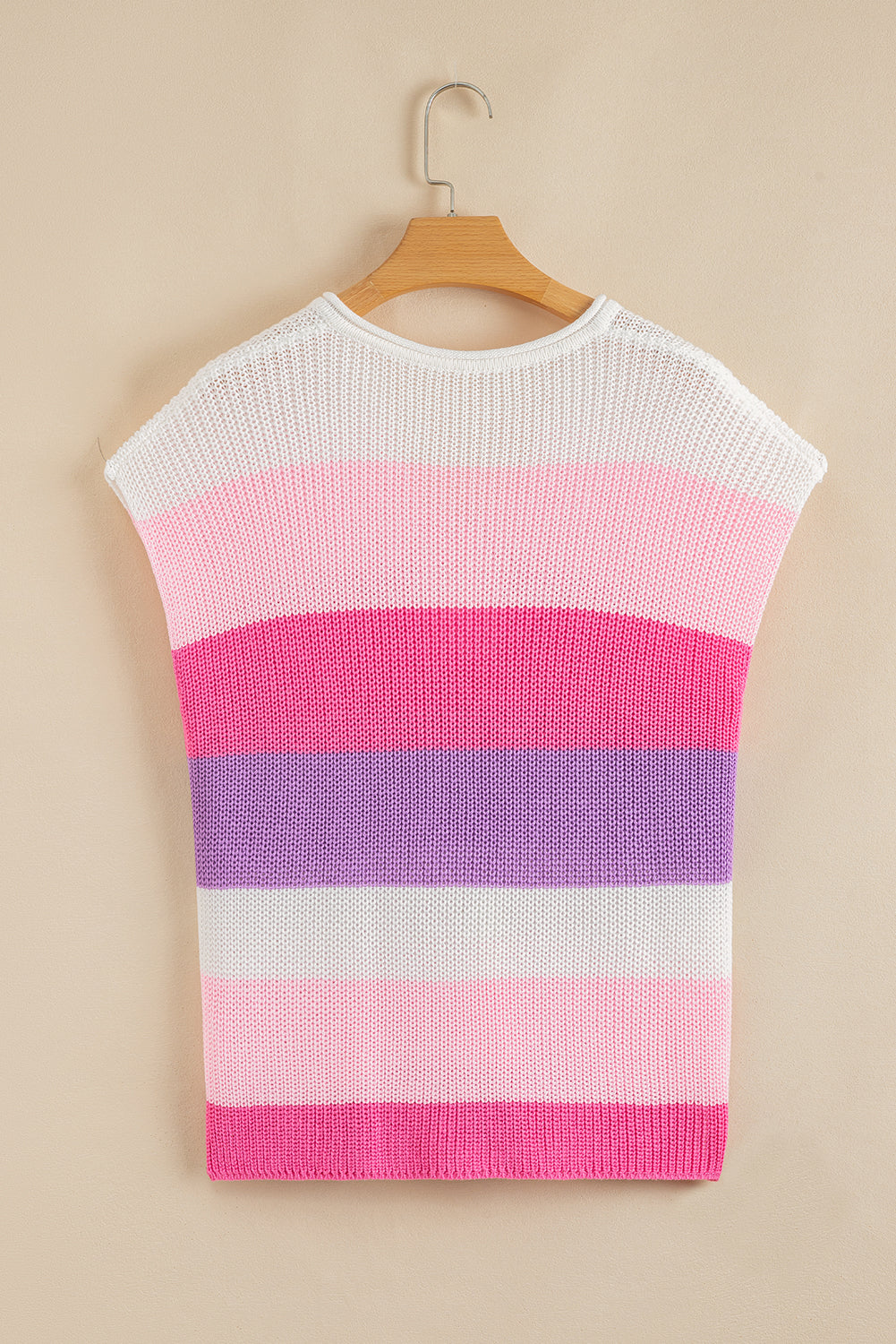 Color Block Notch V Neck Sweater T Shirt