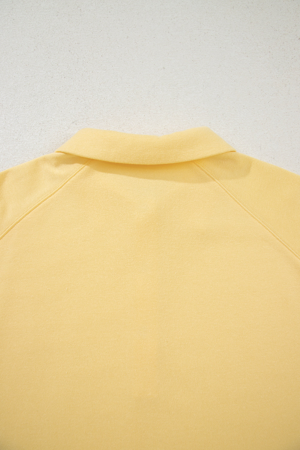 Button Collar Drop Shoulder Pullover and Shorts 2pcs Outfit