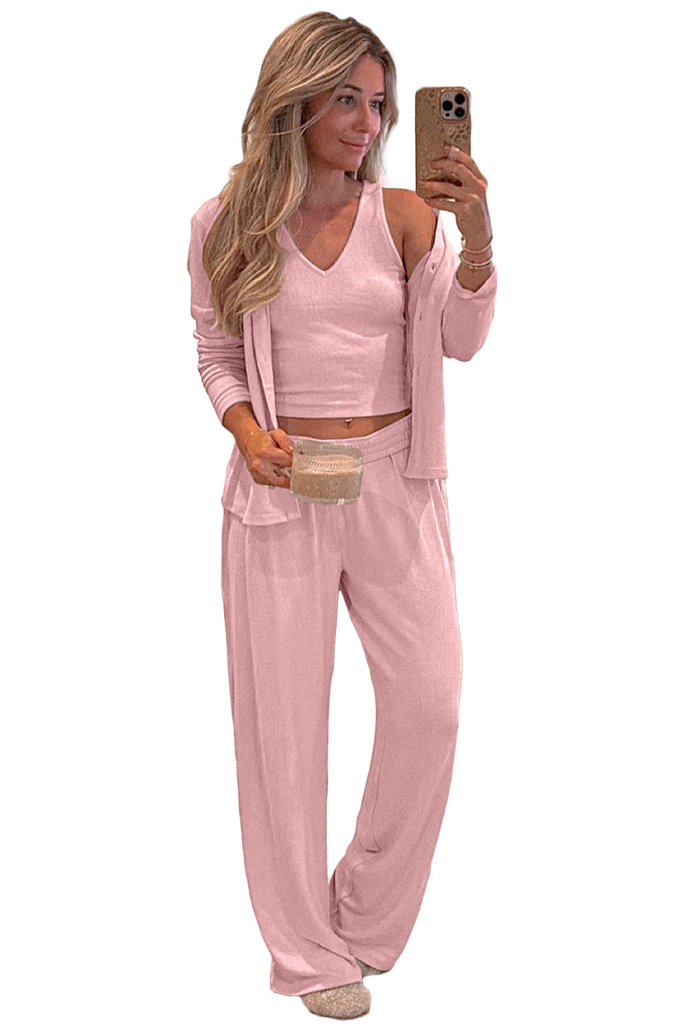 3-Piece Cozy Knit Lounge Set
