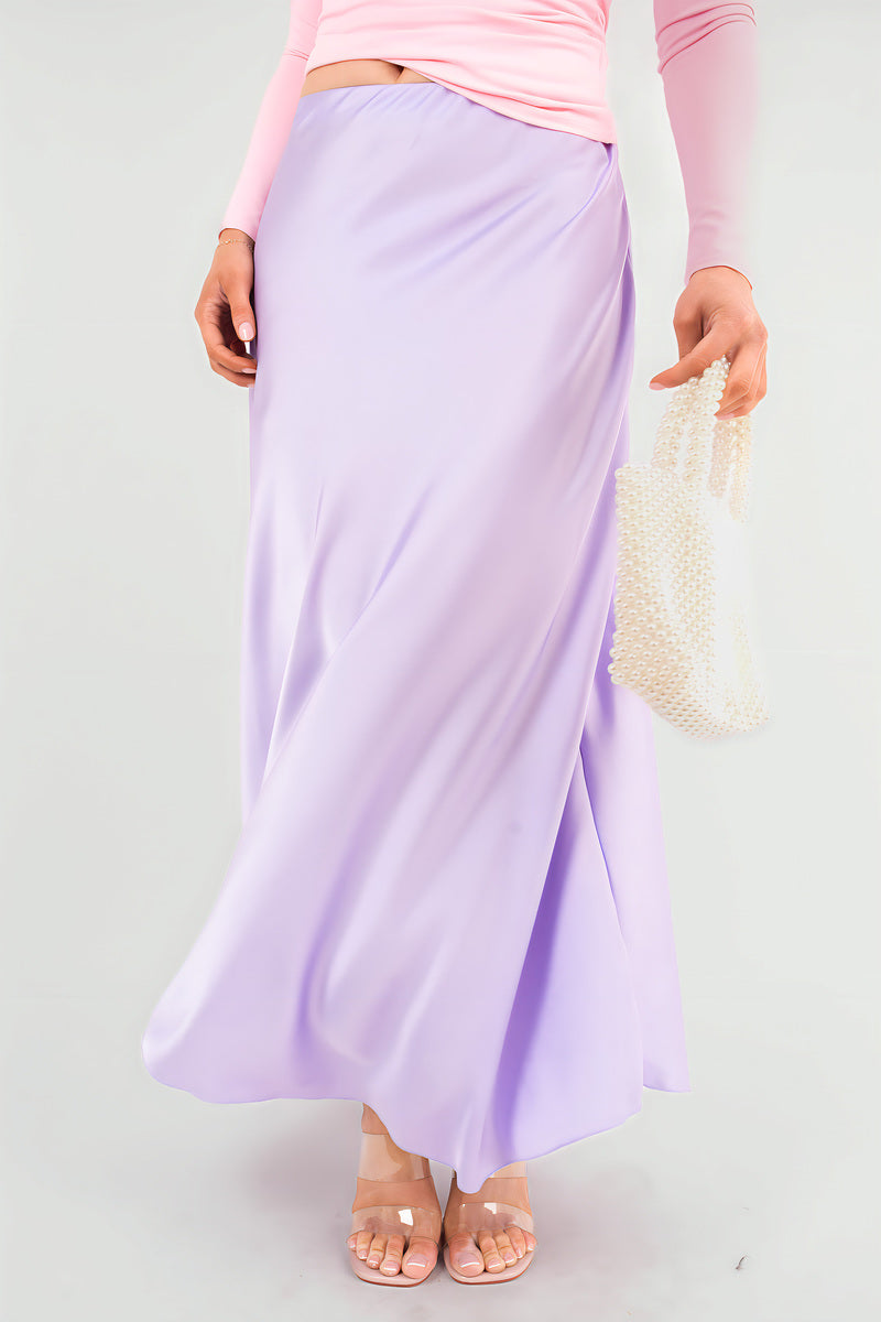 Lightweight High Waisted Maxi Skirt