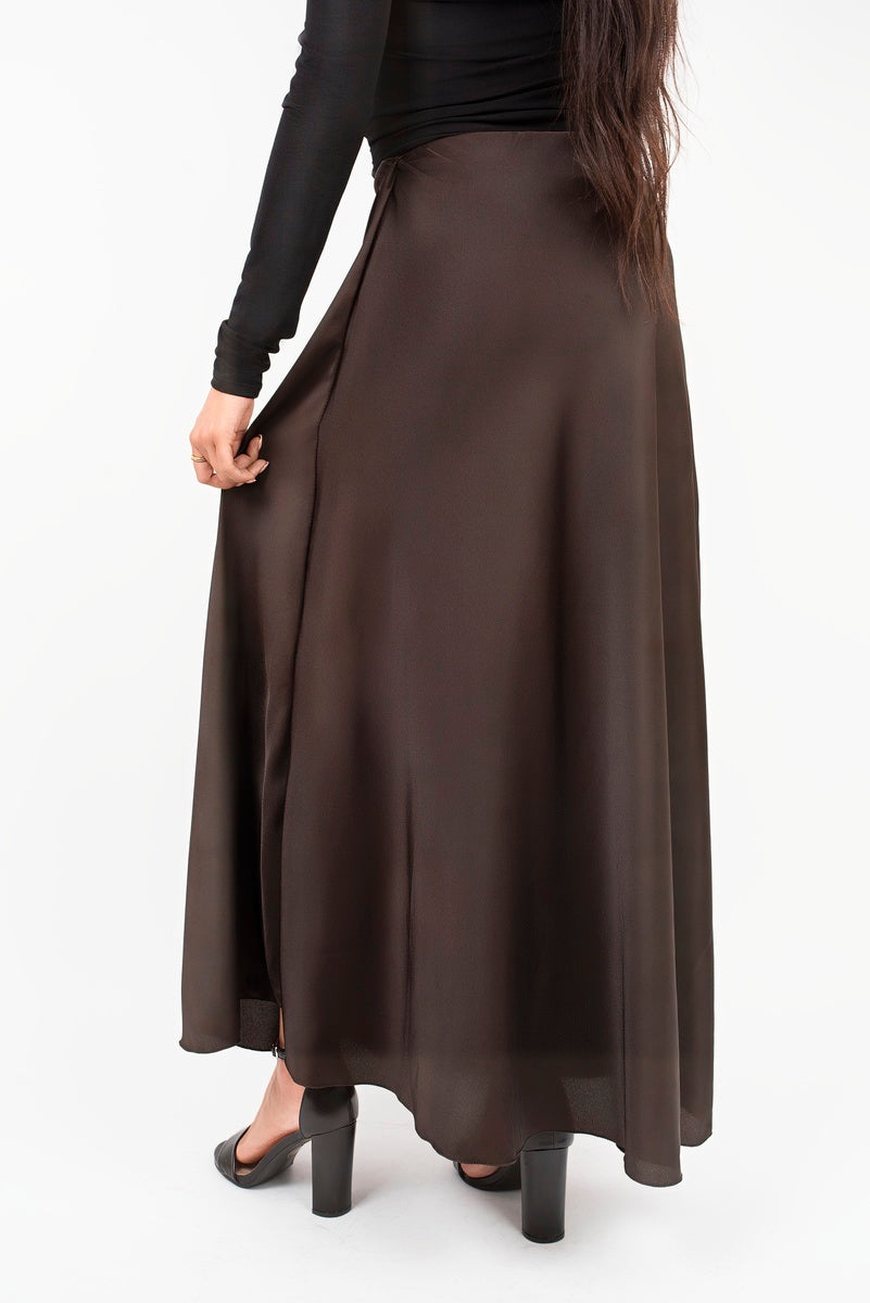 Lightweight High Waisted Maxi Skirt