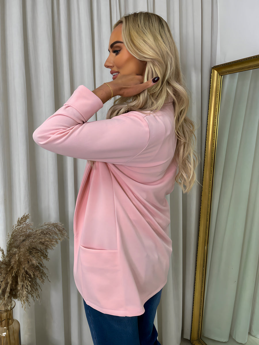 Open Front Cardigan with Front Pockets
