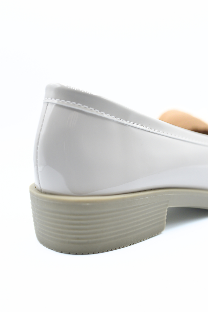 Bow Detail Flatform Slip On Loafer Shoes