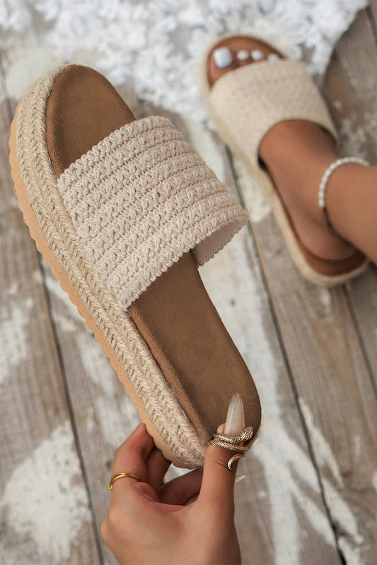 Boho Woven Non-slip Wedge Sandals