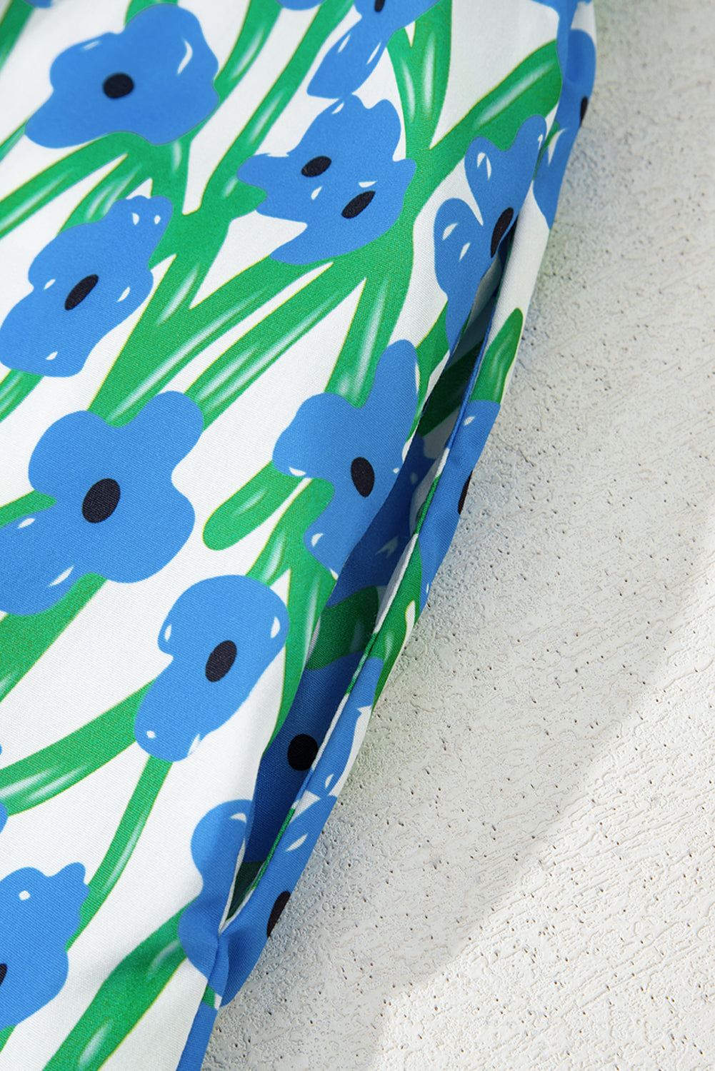 Floral Print Square Neck Ruffled Strap Maxi Dress