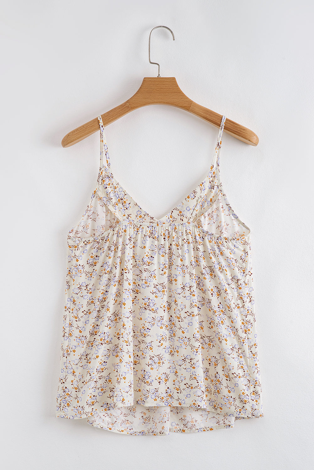 Boho Floral Spaghetti Straps Tank Top