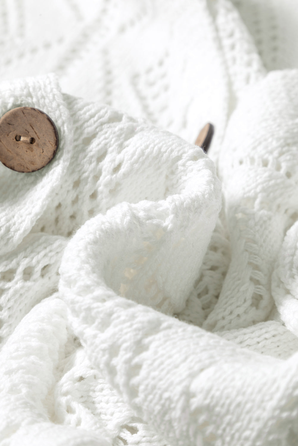Hollow-out Openwork Knit Cardigan