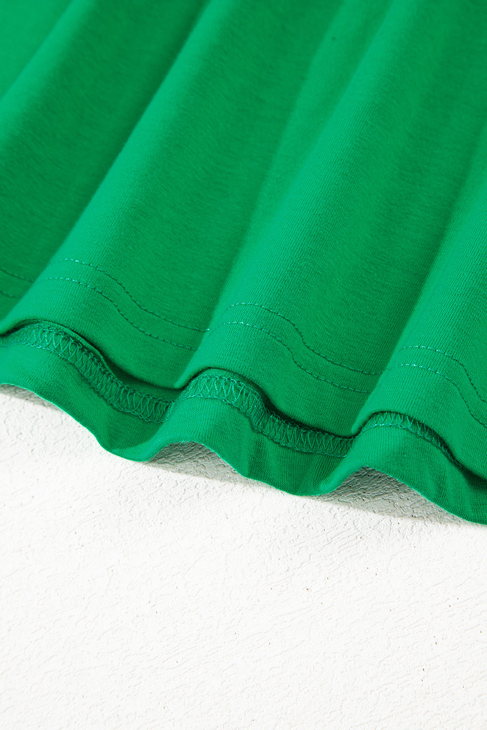 Casual Plain Crew Neck Tee