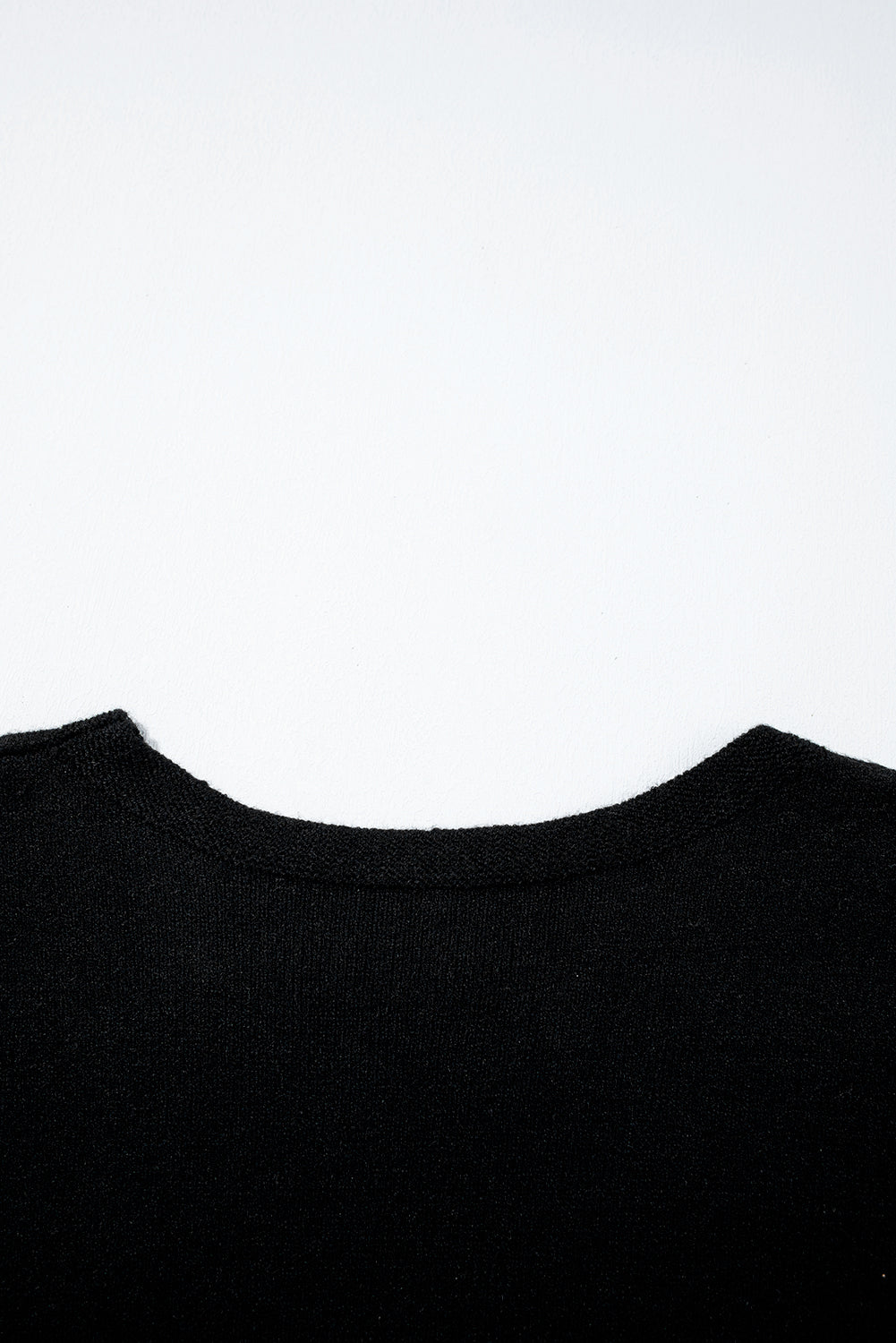 Bow Pattern Knit Short Sleeve Sweater