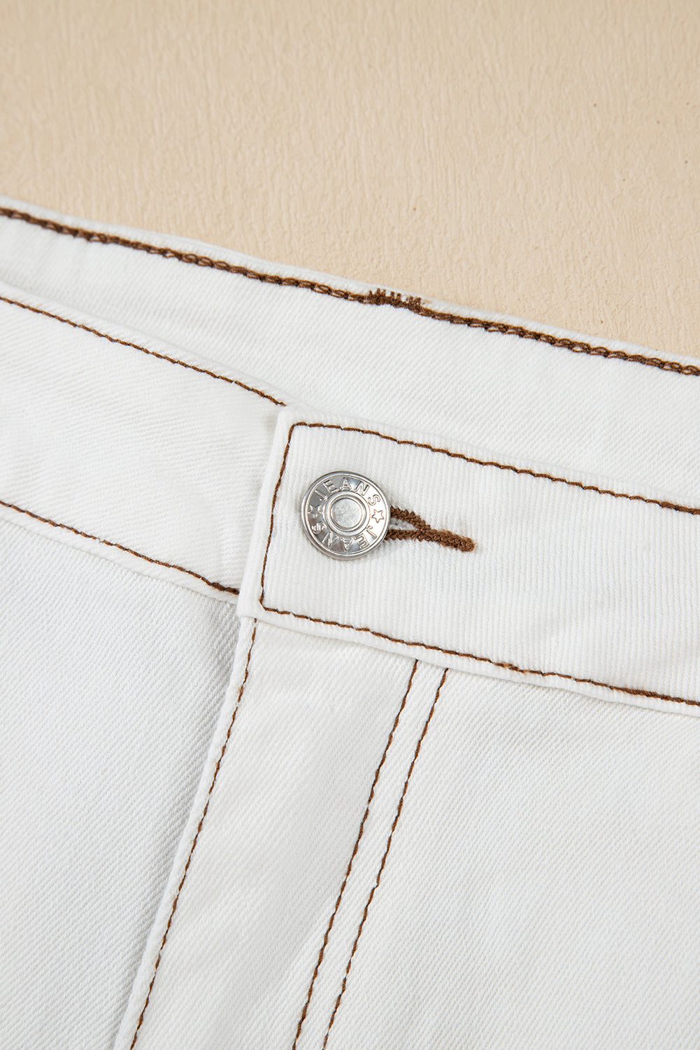 Raw Hem High Waist Denim Shorts
