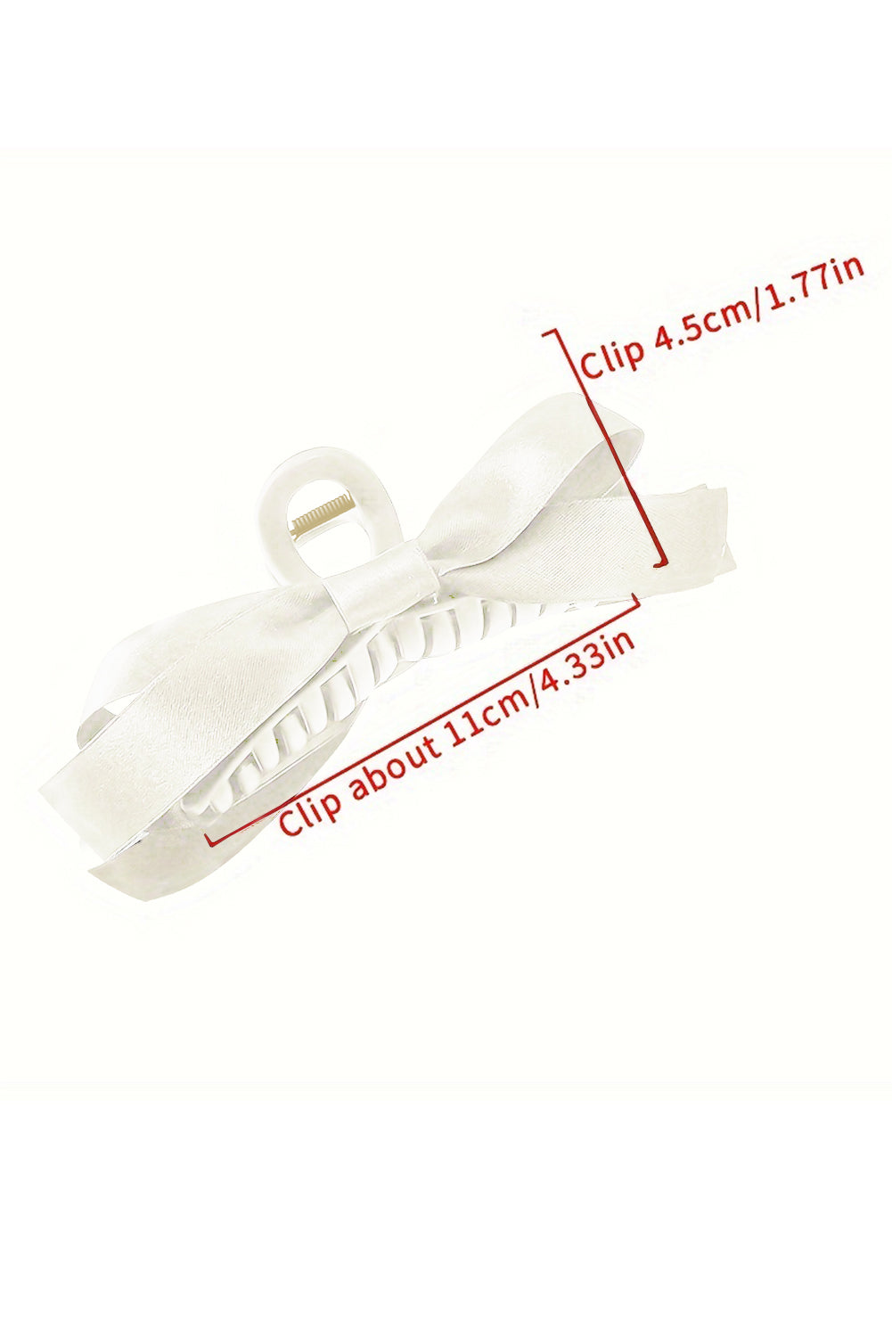 Bow Decor Large Hair Claw Clip