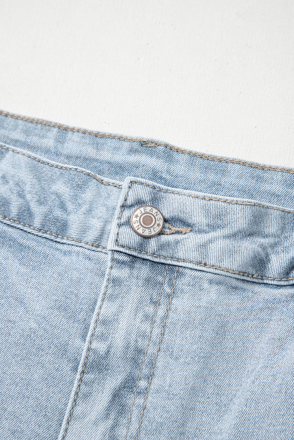 Light Wash Exposed Seam Plus Size Jeans