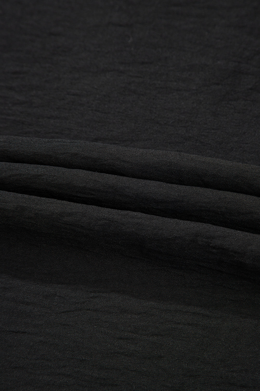 Drawstring Frilled Waist Wide Leg Utility Trousers