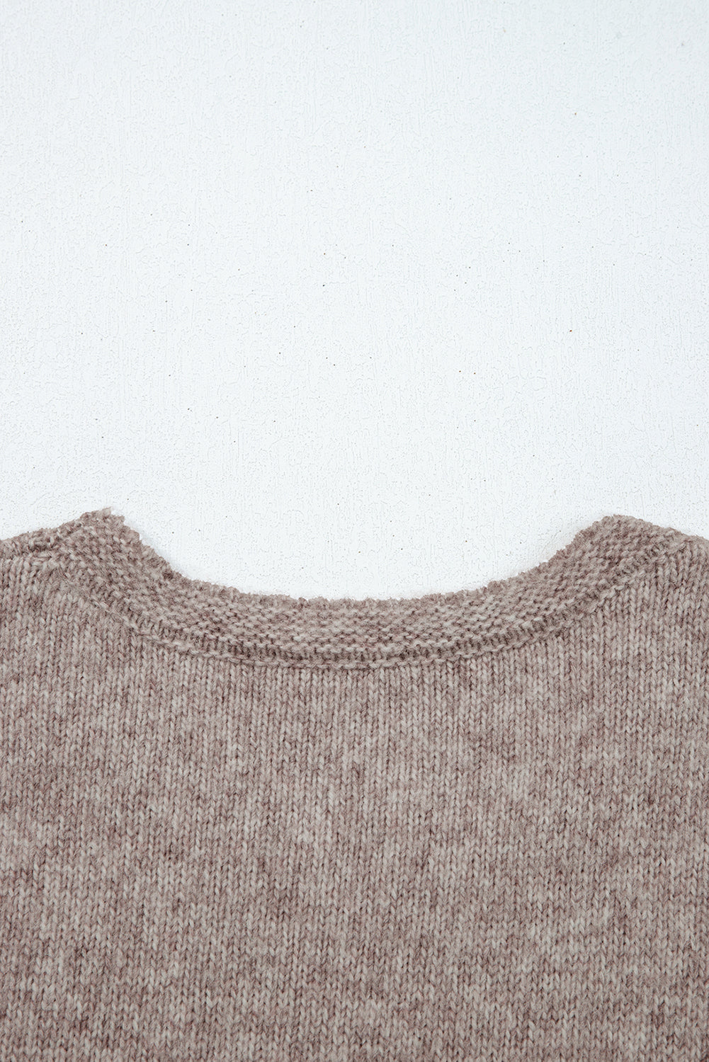Contrast Colored Dot Detail Drop Shoulder Sweater