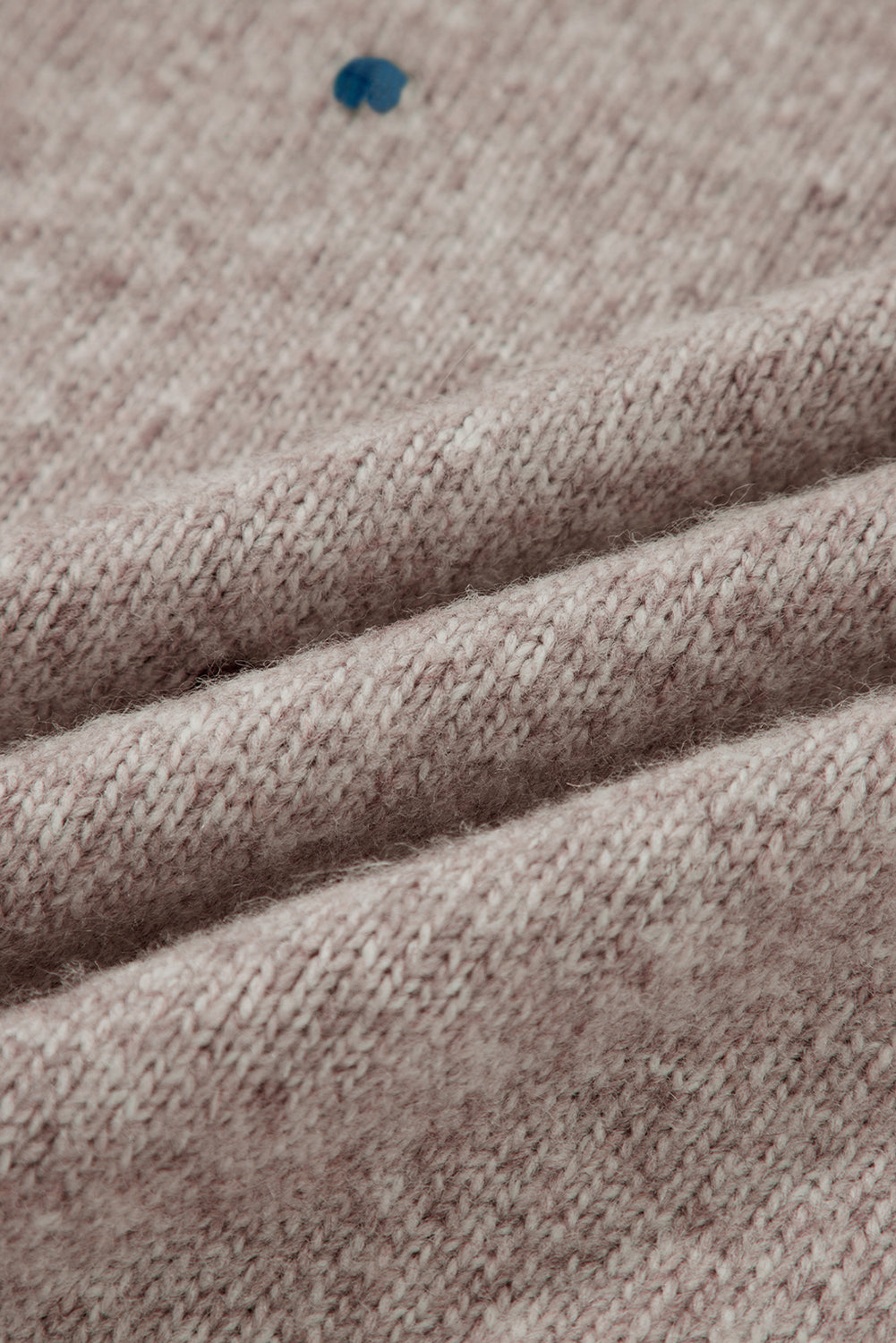 Contrast Colored Dot Detail Drop Shoulder Sweater