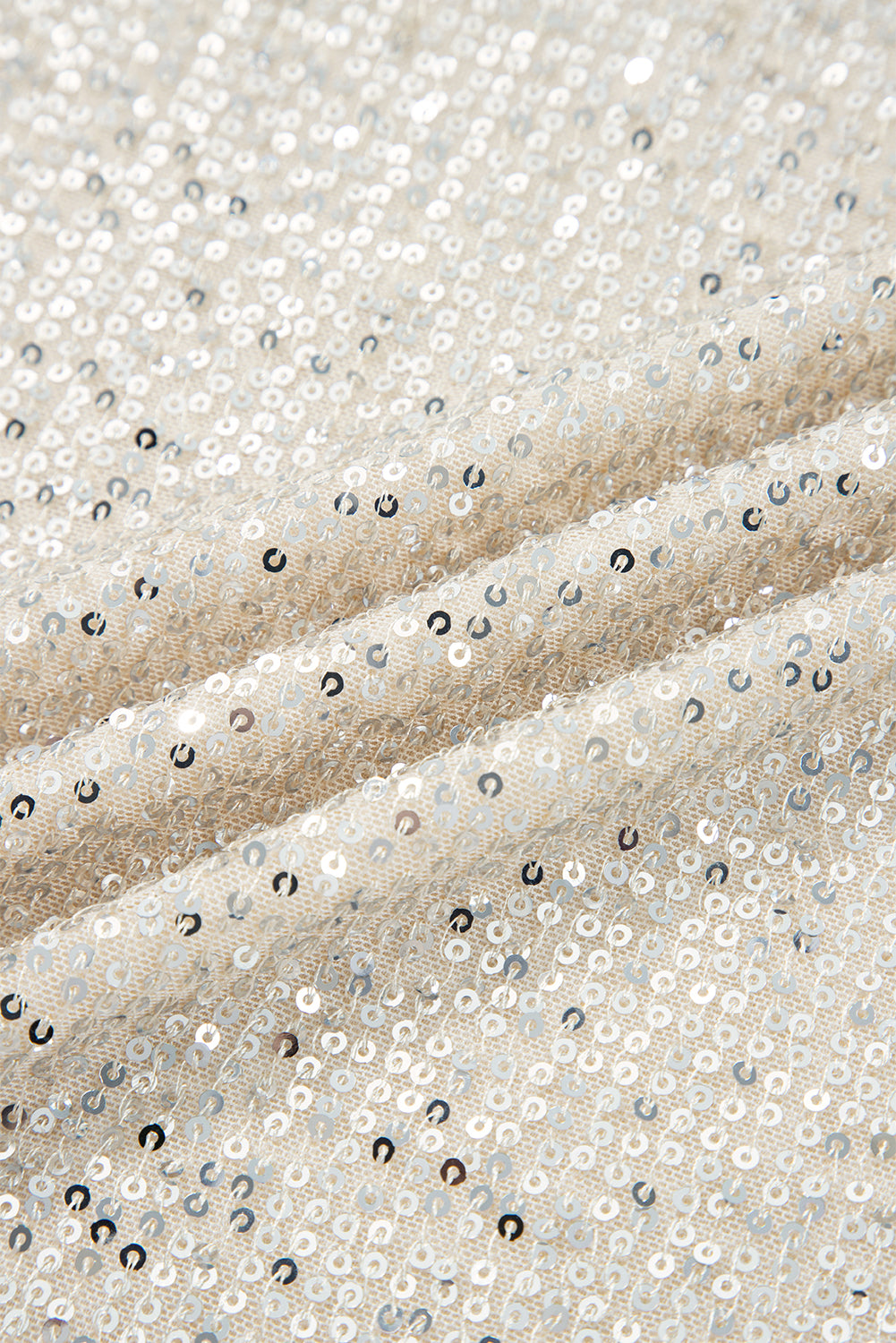 Sequin Hooded Long Sleeve Top