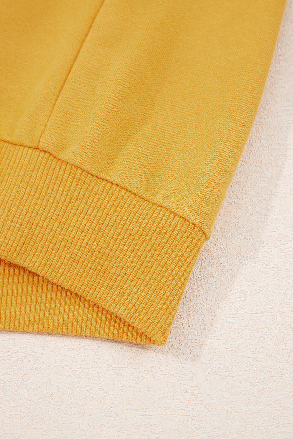 Pleated Balloon Sleeve Pullover Solid Sweatshirt