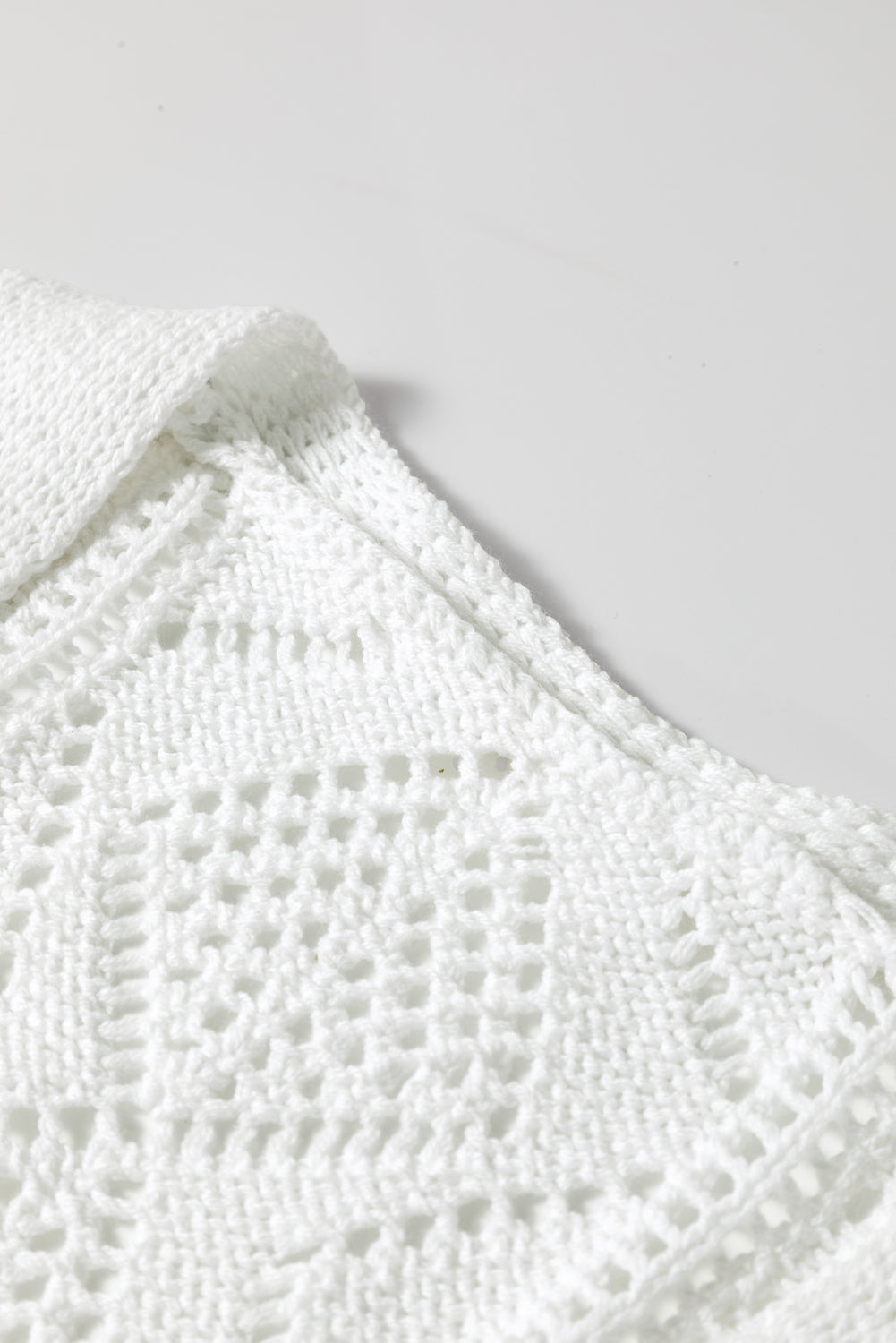 Hollow-out Openwork Knit Cardigan