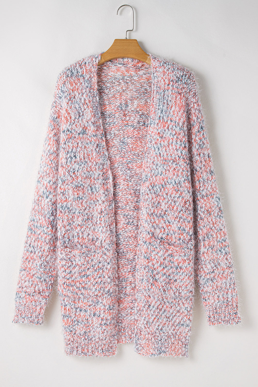 Multicolor Confetti Open Front Knit Cardigan