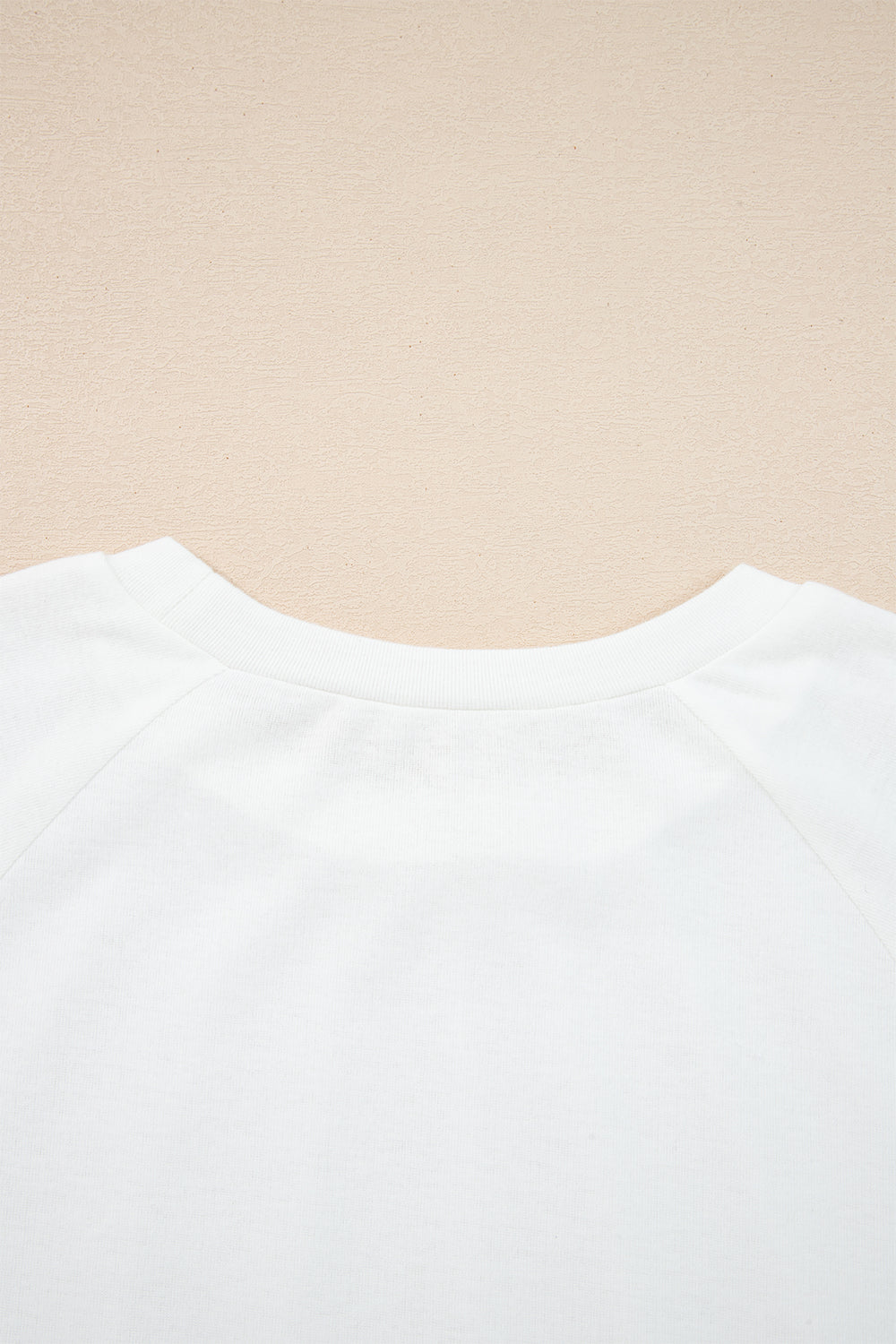 Solid Color Seam Detail Raglan Long Sleeve Top