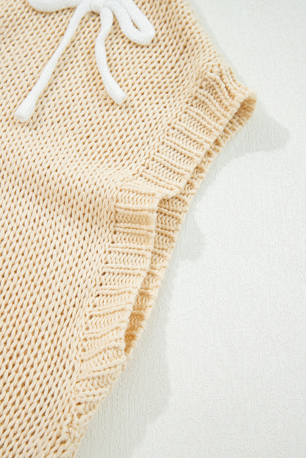 Bowknot Applique Cap Sleeve Sweater