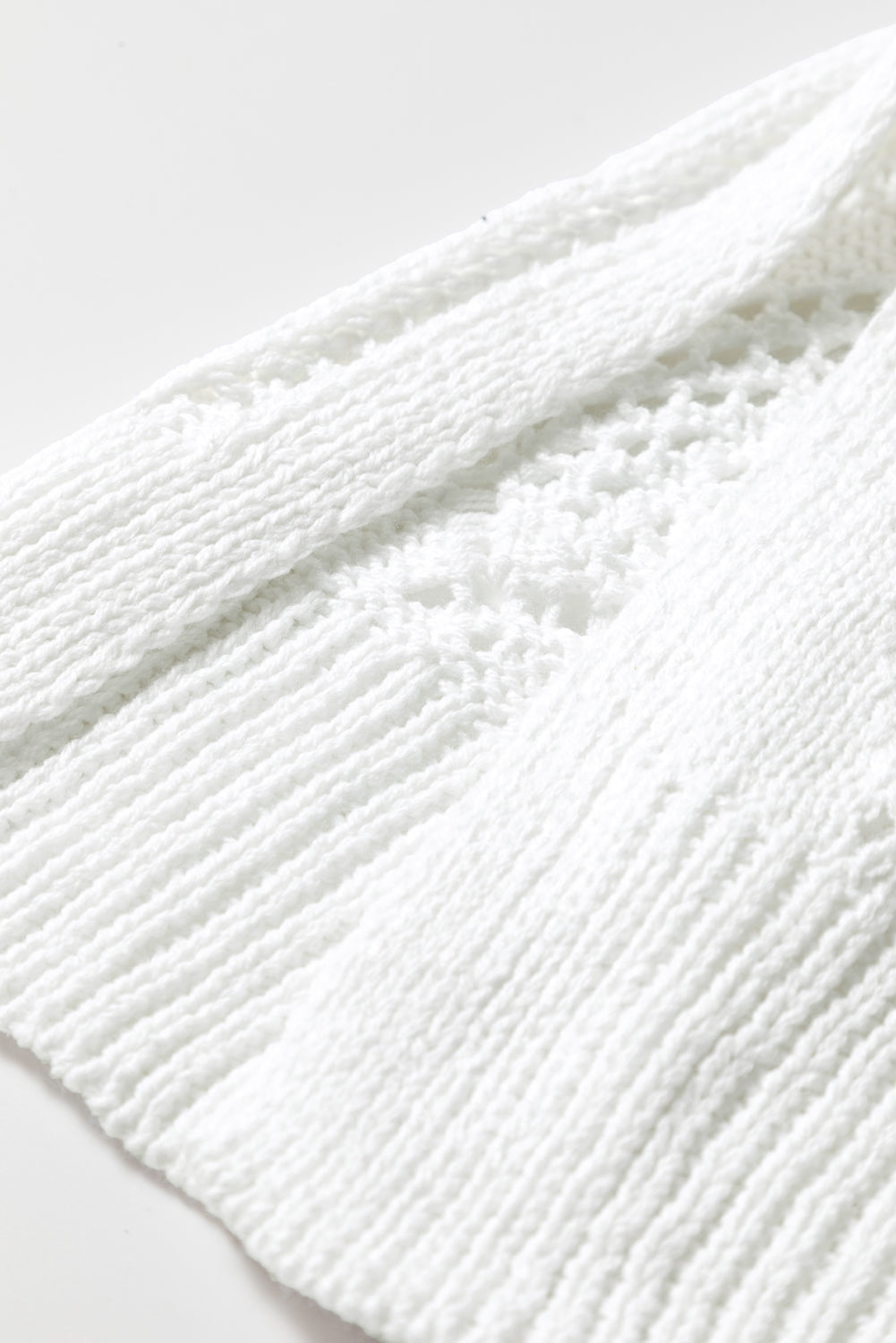 Hollow-out Openwork Knit Cardigan