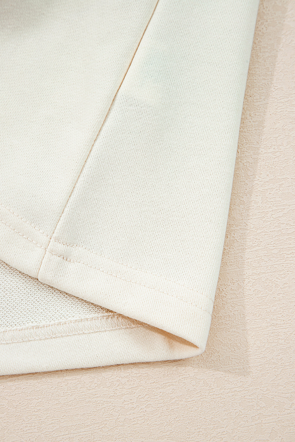 Solid Color Cute Bow Detail Loose Hoodie
