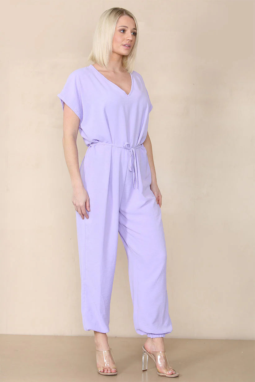 Tie Waist Stylish Harem Jumpsuit