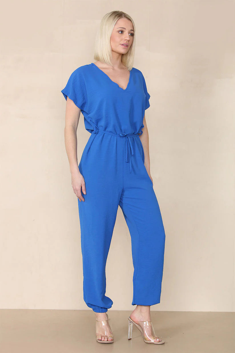 Tie Waist Stylish Harem Jumpsuit