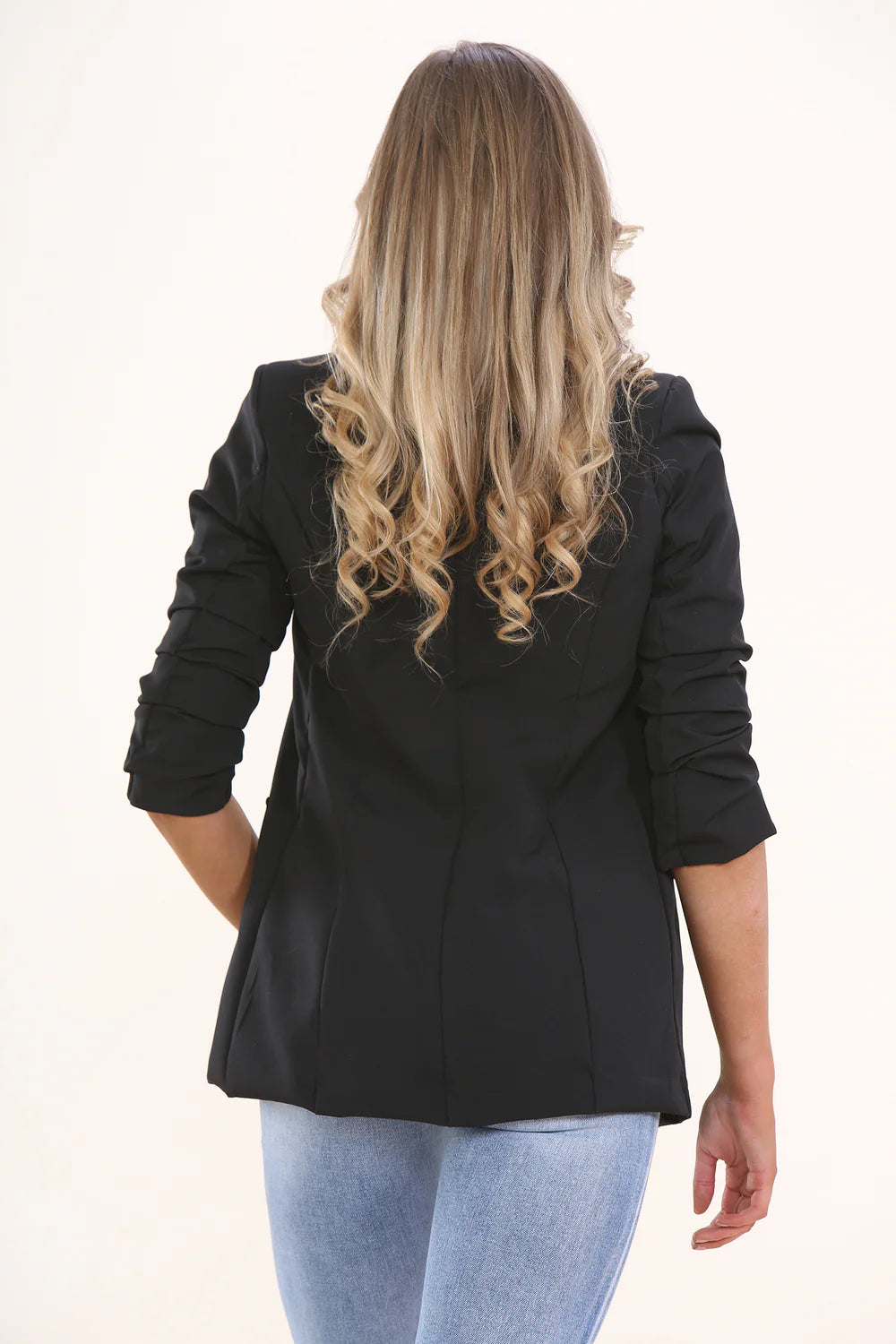 Hayley Ruched Sleeve Blazer 3 Colours