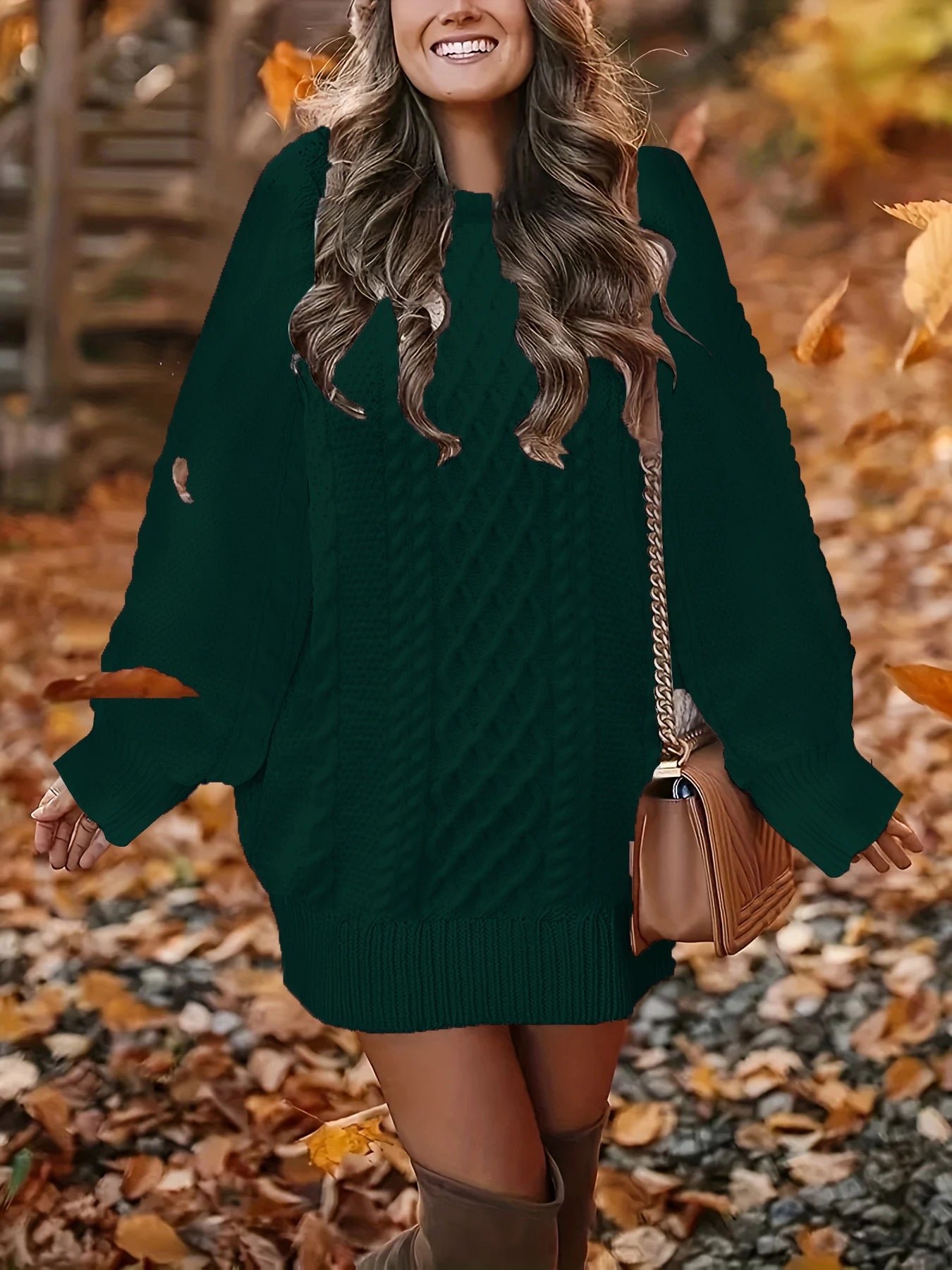 Plus Size Preppy Sweater Dress