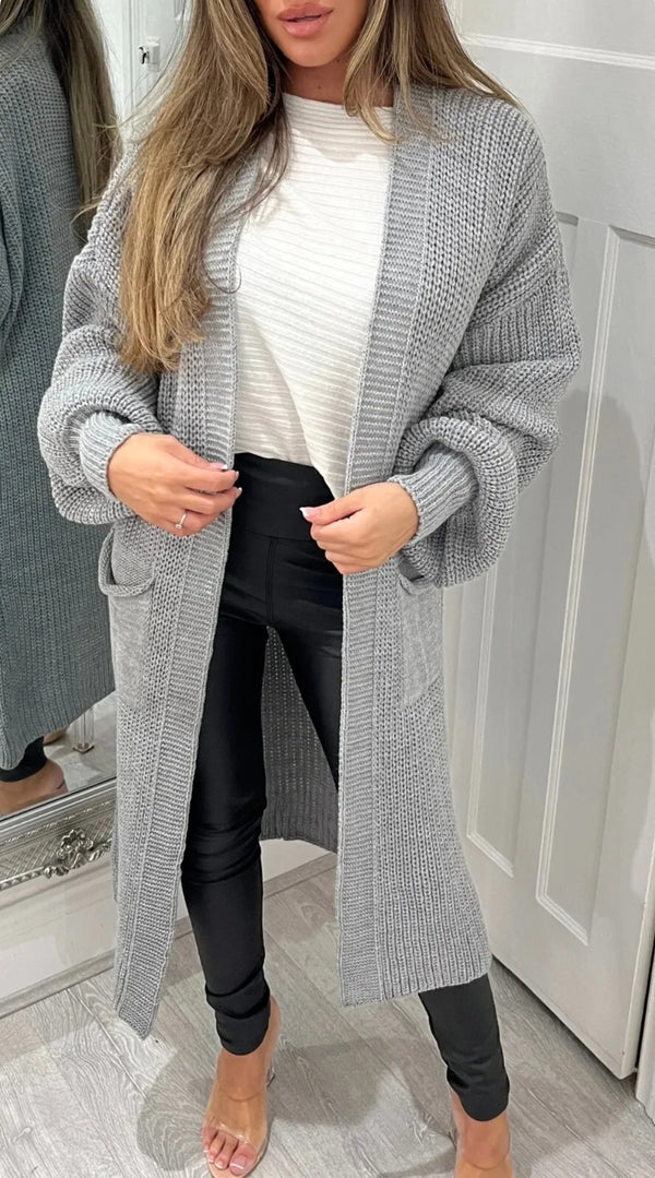 Balloon Sleeve Cardigan