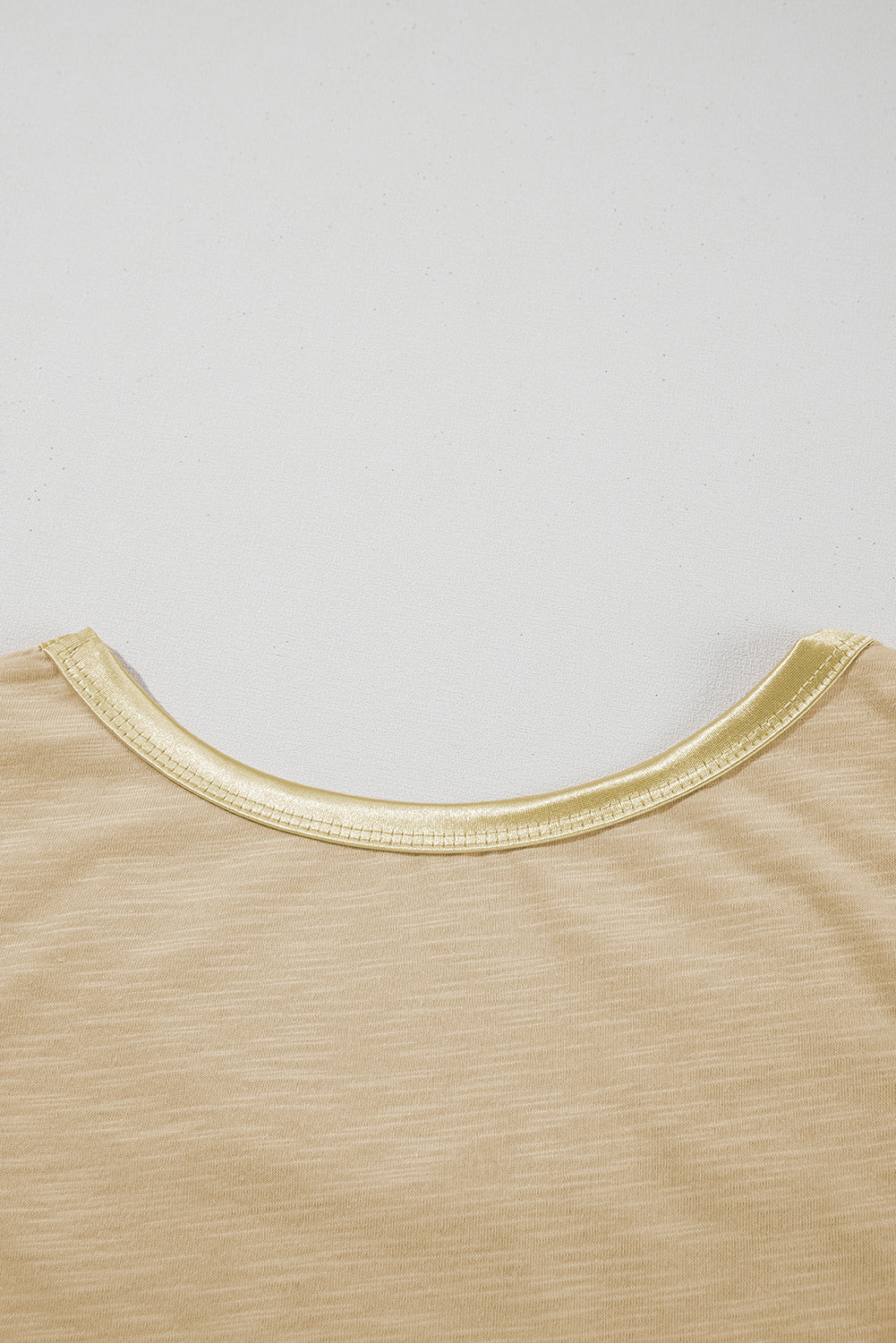 Metallic Sheen Edge Scoop Neck Tank Top