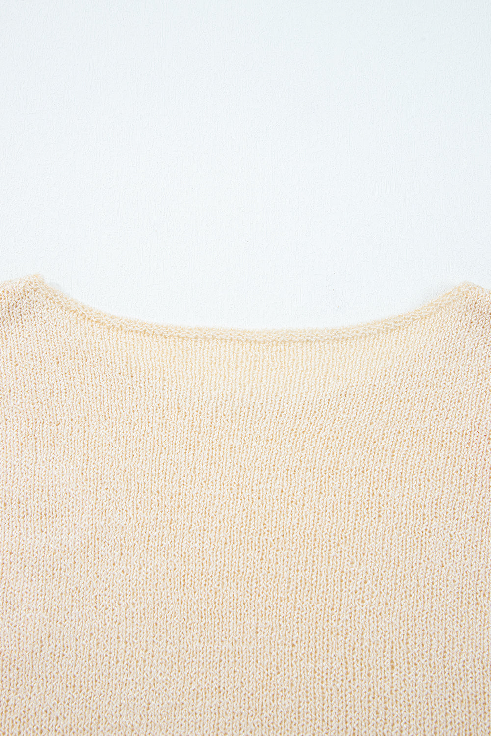 Contrast Flower Detail Colorblock Cuffed Loose Sweater