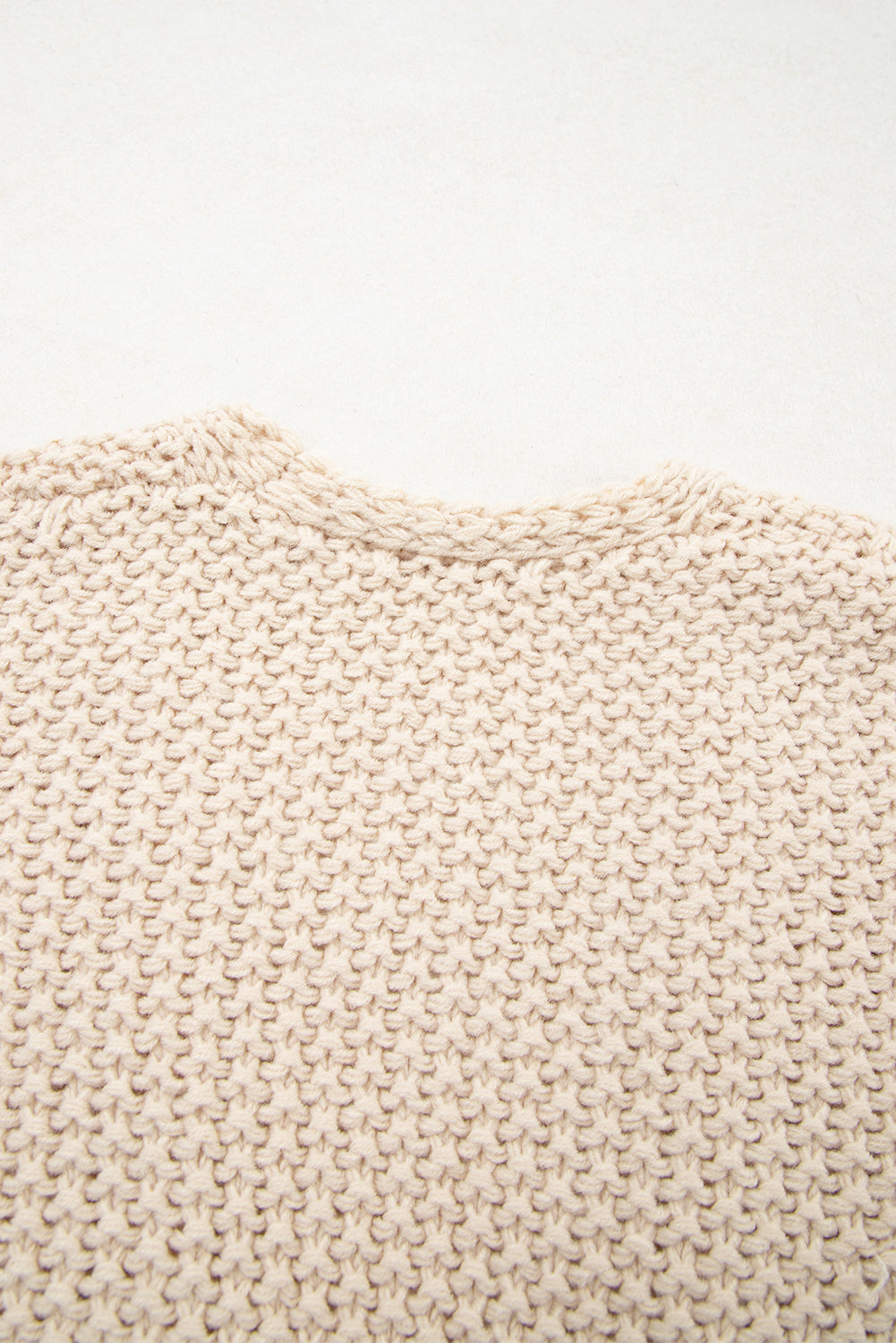 Color Block Crochet Open Front Plus Size Cardigan
