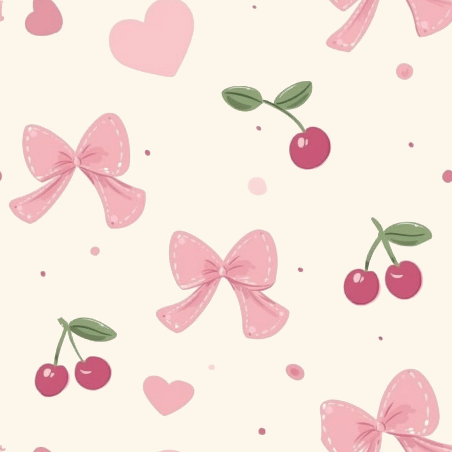 Bow Fruit Print Contrast Pipping Short Pajamas Set