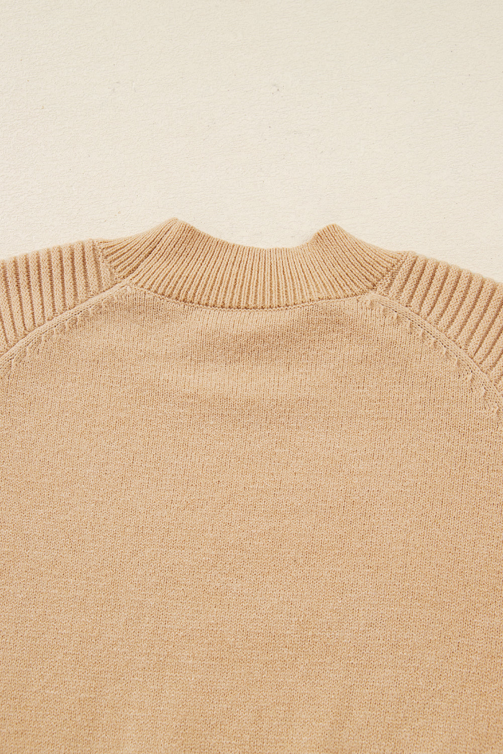 High Neck Puff Sleeve Sweater Pleated Mini Skirt 2pcs Knitted Outfit